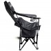 Ranger Relax Black: розкладне крісло-шезлонг з підставкою під ноги