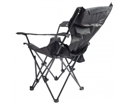 Ranger Relax Black: розкладне крісло-шезлонг з підставкою під ноги