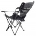 Ranger Relax Black: розкладне крісло-шезлонг з підставкою під ноги