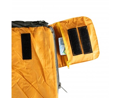 Спальний мішок Tramp Airy Light ковдра з капюшоном правий yellow/grey - купити в Україні