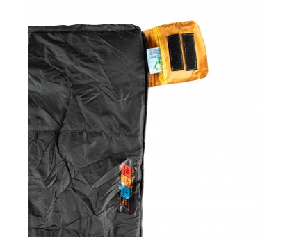 Спальний мішок Tramp Airy Light ковдра з капюшоном правий yellow/grey - купити в Україні