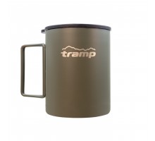 Термочашка TRAMP зі складаними ручками та поїлкою 400мл UTRC-137 olive