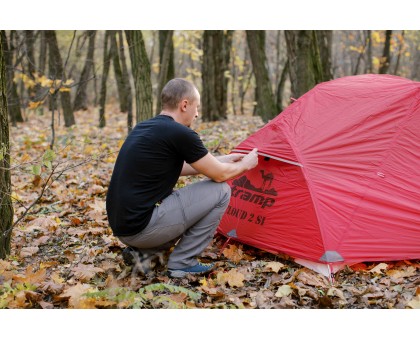 Намет Tramp Cloud 2 Si TRT-092-red: червоний двомісний намет для туризму