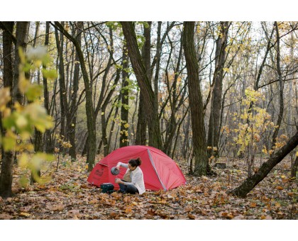 Намет Tramp Cloud 2 Si TRT-092-red: червоний двомісний намет для туризму