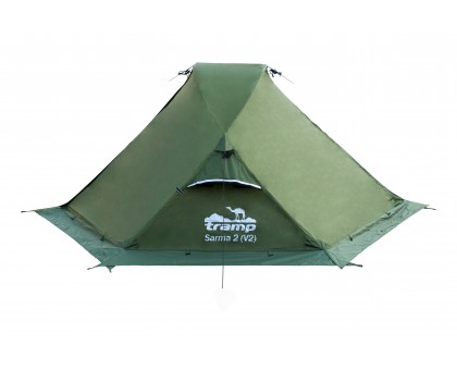 Намет Tramp Sarma 2 (v2) green UTRT-030: купити двомісний намет Tramp для туризму