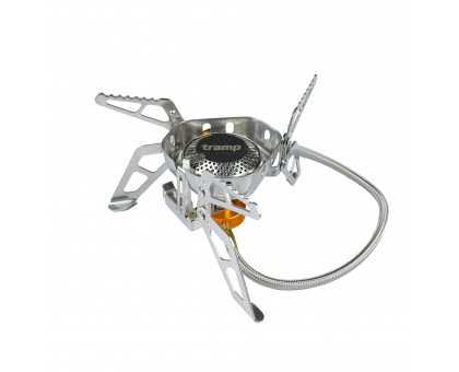 Пальник Tramp UTRG-046: туристичний газовий пальник зі шлангом, п'єзопідпалом та вітрозахистом