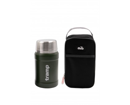 Термос Tramp 800 мл: Збереже тепло та зручний чохол (UTRС-132 Оливковий)
