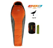 Спальний мішок Tramp Fjord Compact кокон правий orange/grey 200/80-50 UTRS-049C