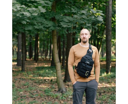 Сумка тактична через плече Tribe Sling Pack 6,5L Black