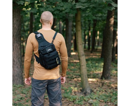 Сумка тактична через плече Tribe Sling Pack 6,5L Black