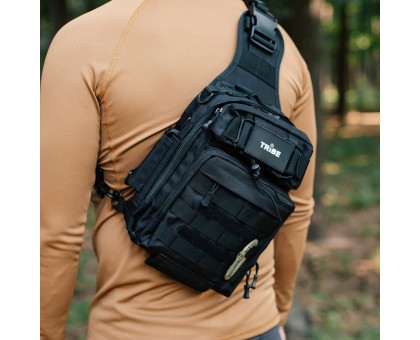 Сумка тактична через плече Tribe Sling Pack 6,5L Black