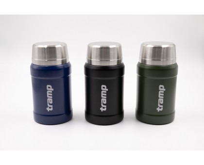 Термос TRAMP 800 мл з широким горлом в чохлі UTRC-132 Темно-синій: купити в Україні