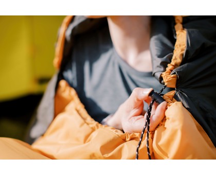 Спальний мішок Tramp Windy Light кокон лівий yellow/grey: купити в Україні