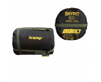 Спальний мішок Tramp Shypit 500 ковдра з капюшоном (лівий) olive: купити в Україні