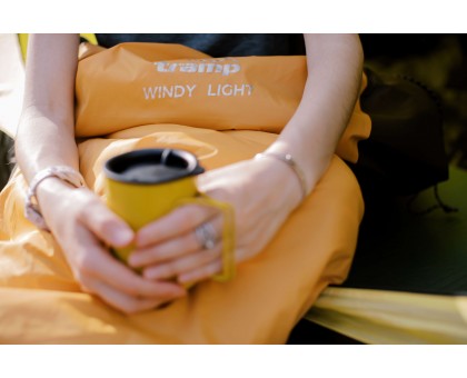 Спальний мішок Tramp Windy Light кокон лівий yellow/grey: купити в Україні