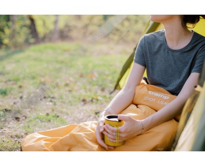 Спальний мішок Tramp Windy Light кокон лівий yellow/grey: купити в Україні