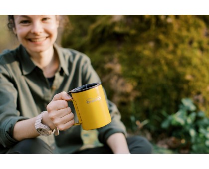 Термочашка TRAMP 400мл UTRC-137 mustard: зі складною ручкою та поїлкою – купити Tramp