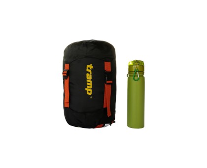 Спальний мішок Tramp Fjord Regular кокон лівий orange/grey: купити в Україні | Tramp