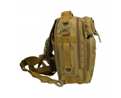 Сумка тактична через плече Tribe Sling Pack 6,5L Coyote