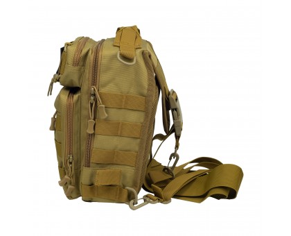 Сумка тактична через плече Tribe Sling Pack 6,5L Coyote