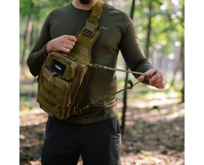 Сумка тактична через плече Tribe Sling Pack 6,5L Coyote