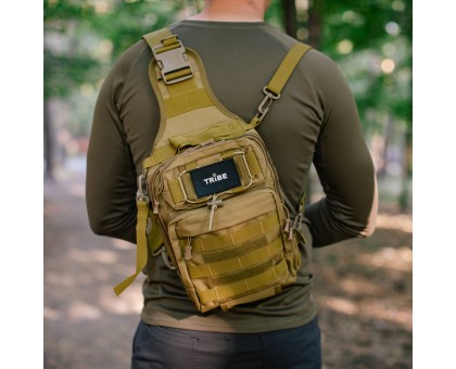 Сумка тактична через плече Tribe Sling Pack 6,5L Coyote