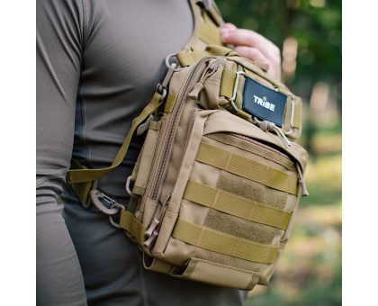 Сумка тактична через плече Tribe Sling Pack 6,5L Coyote