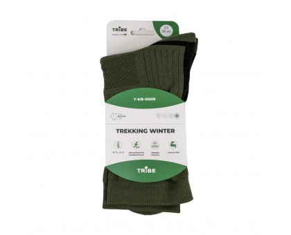Шкарпетки Tribe Trekking Winter Olive: Теплі зимові для походів