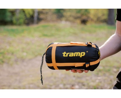 Спальний мішок Tramp Windy Light кокон лівий yellow/grey: купити в Україні