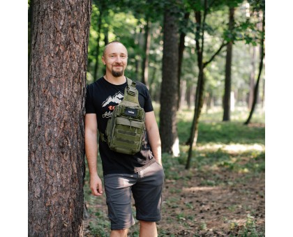 Сумка тактична через плече Tribe Sling Pack 6,5L Olive