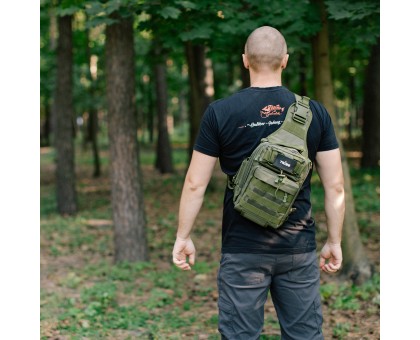 Сумка тактична через плече Tribe Sling Pack 6,5L Olive