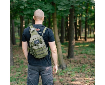 Сумка тактична через плече Tribe Sling Pack 6,5L Olive