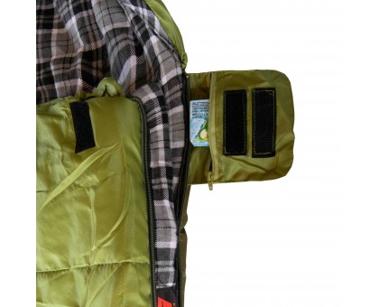 Спальний мішок Tramp Kingwood Long: ковдра, правий, dark-olive/grey – купити в Україні