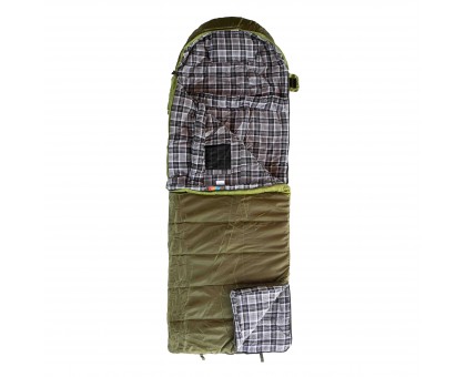 Спальний мішок Tramp Kingwood Long: ковдра, правий, dark-olive/grey – купити в Україні