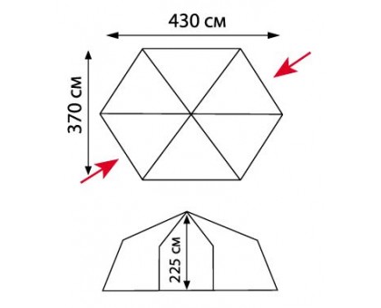 Шатер Tramp Lite Mosquito blue: купити намет Tramp Lite, ціна, відгуки