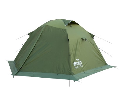 Намет Tramp Peak 2 (v2) green UTRT-025: Купити двомісний намет Tramp для туризму