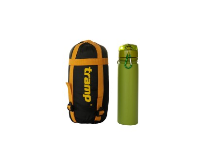 Спальний мішок Tramp Windy Light кокон правий yellow/grey -5°C | Купити в Україні