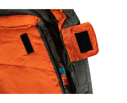 Спальний мішок Tramp Fjord Regular: кокон для туризму (orange/grey) - купити в Україні