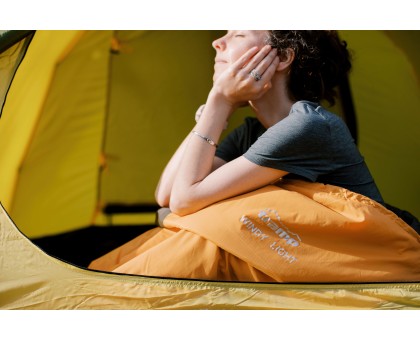 Спальний мішок Tramp Windy Light кокон правий yellow/grey -5°C | Купити в Україні