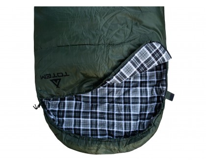 Спальний мішок Totem Ember Plus Olive: Ковдра з капюшоном, 190/75, лівий, купити в Україні