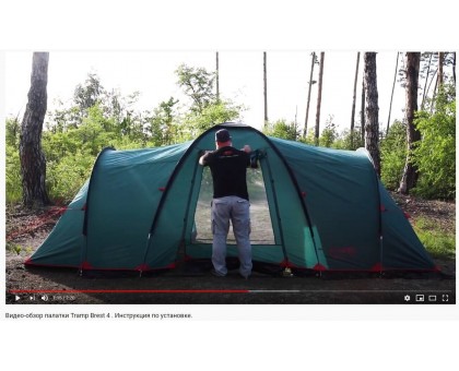 Намет Tramp Brest 6 (v2) green UTRT-083: купити туристичний намет Tramp для 6 осіб