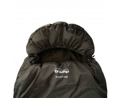 Спальний мішок Tramp Shypit 500XL: Ковдра з капюшоном та правим входом | Olive