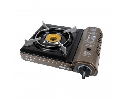 Портативна газова плита Tribe Universal T-HD-0003 Grey – Кемпінгова плита Портативна газова плита Tribe Universal T-HD-0003 Grey – Кемпінгова плита