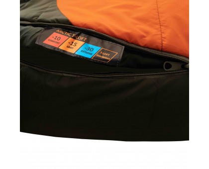 Спальний мішок Tramp Arctic Regular: кокон для екстремальних умов, orange/grey, купити