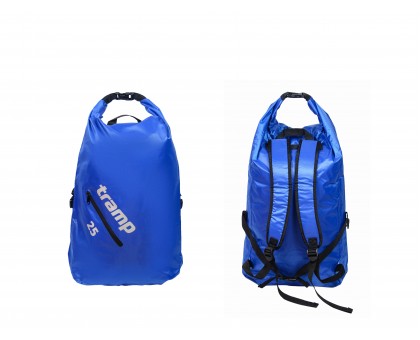 Герморюкзак Tramp PVC Diamond Ripstop 25л blue: водонепроникний захист для активного відпочинку