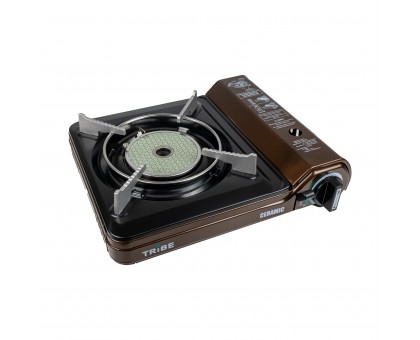 Tribe Ceramic T-HD-0004 Brown: Портативна газова плита для кемпінгу Tribe Ceramic T-HD-0004 Brown: Портативна газова плита для кемпінгу