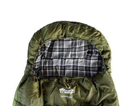 Спальний мішок Tramp Sherwood Regular UTRS-054R: ковдра для туризму, лівий, dark-olive/grey
