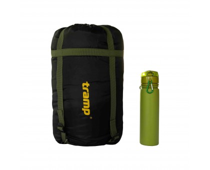 Спальний мішок Tramp Sherwood Regular UTRS-054R: ковдра для туризму, лівий, dark-olive/grey