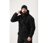 Флісова кофта Грізлі Чорна (фліс щільністю 550 гр/м)