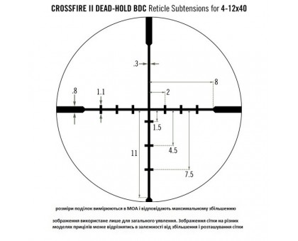 Приціл оптичний Vortex Crossfire II 4-12x40 AO BDC (CF2-31019)